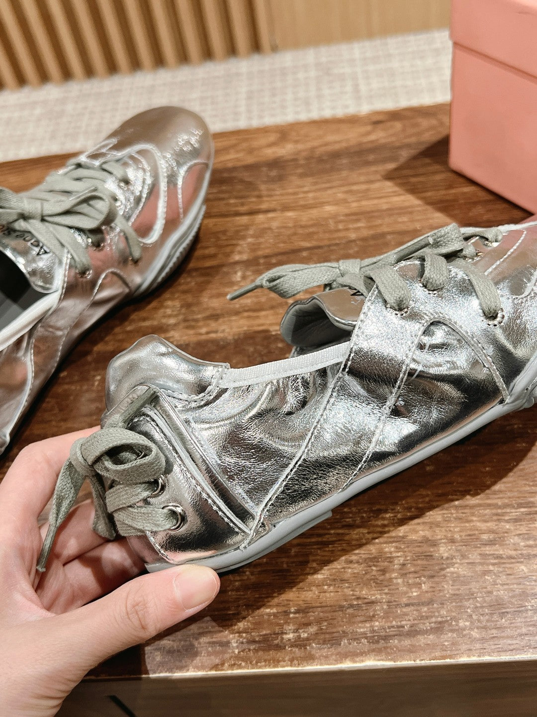 Acne Studios new ballet-inspired Sneakers, Silver
