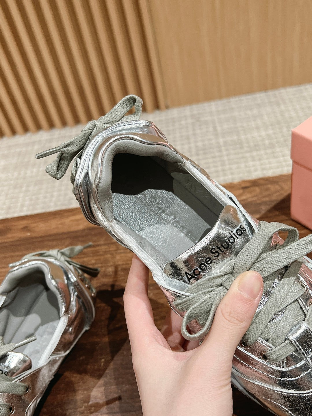 Acne Studios new ballet-inspired Sneakers, Silver