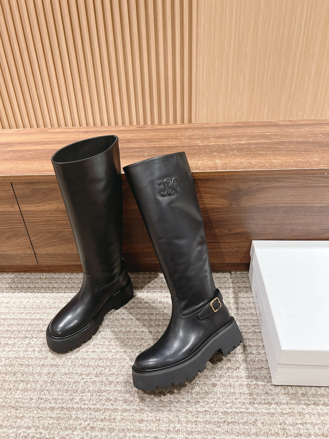 CELINE Thick-Sole Knight Boots