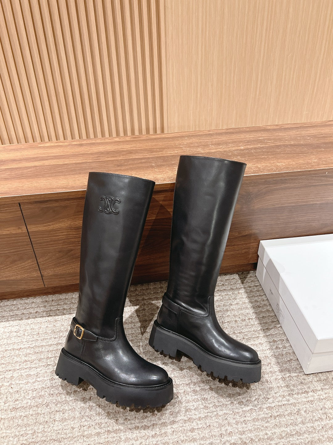CELINE Thick-Sole Knight Boots