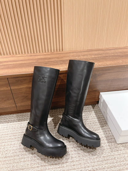 CELINE Thick-Sole Knight Boots