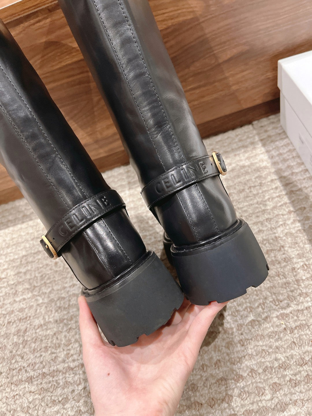 CELINE Thick-Sole Knight Boots