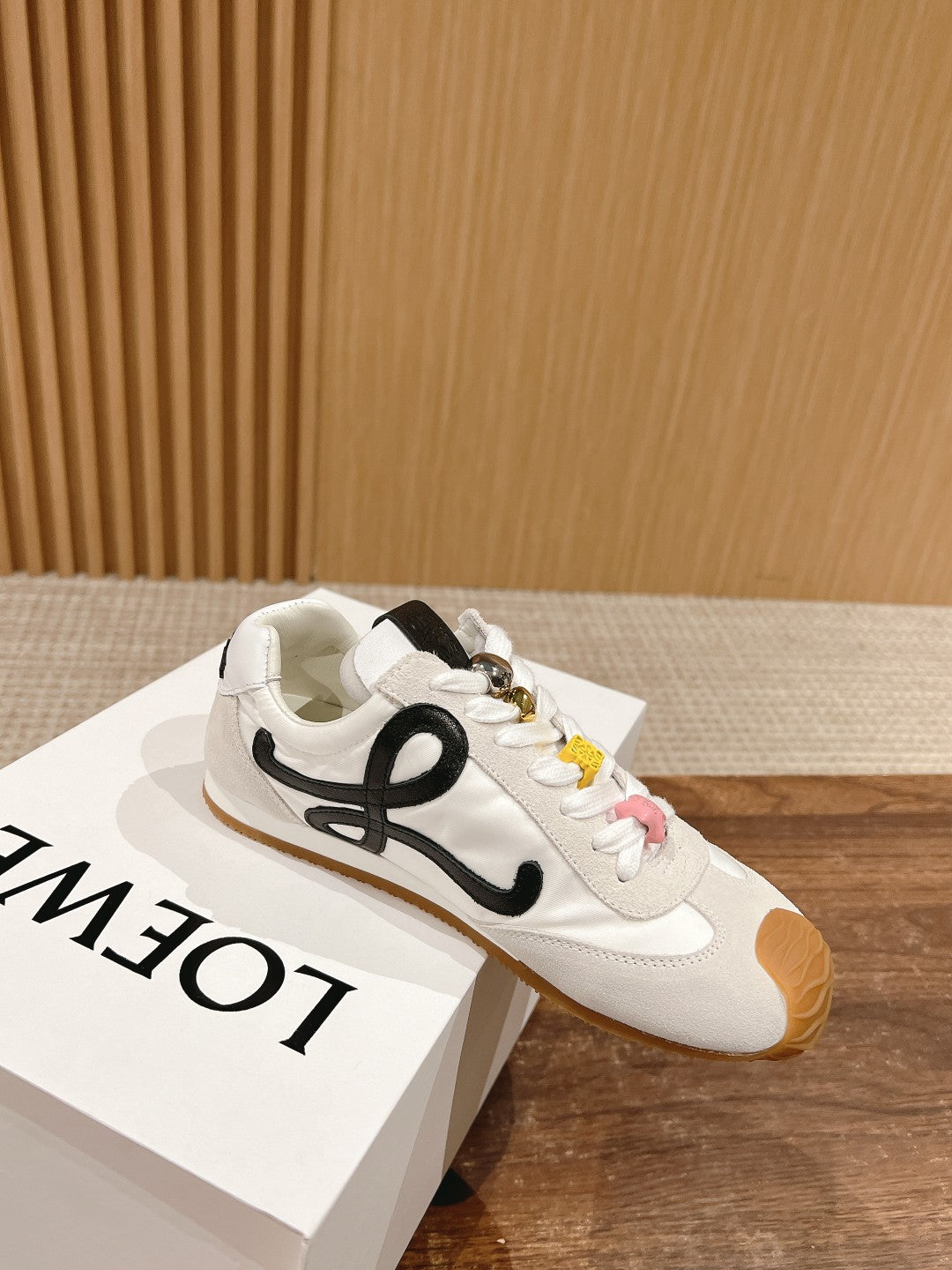 Loewe Ballet Runner 2.0 in nylon and calfskin 07