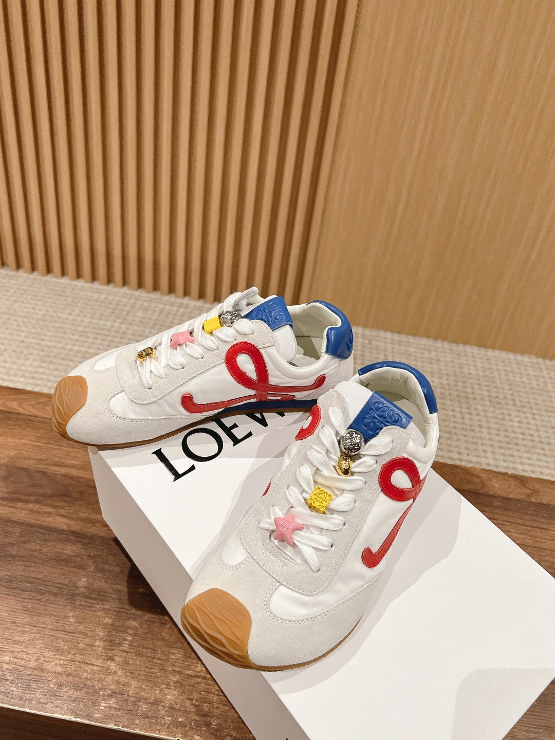 Loewe Ballet Runner 2.0 in nylon and calfskin 08