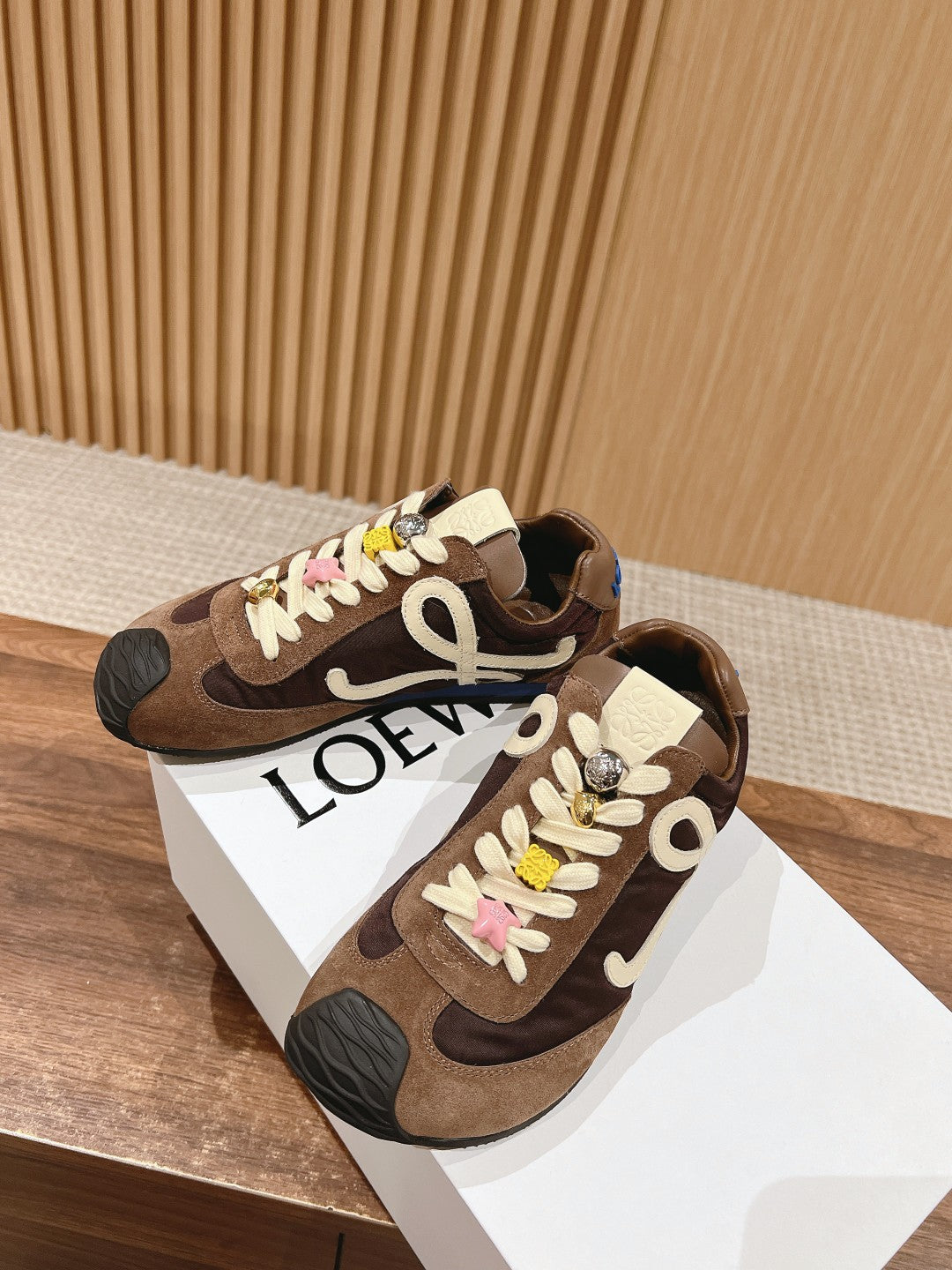 Loewe Ballet Runner 2.0 in nylon and calfskin 09