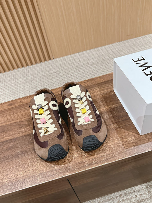 Loewe Ballet Runner 2.0 in nylon and calfskin 09