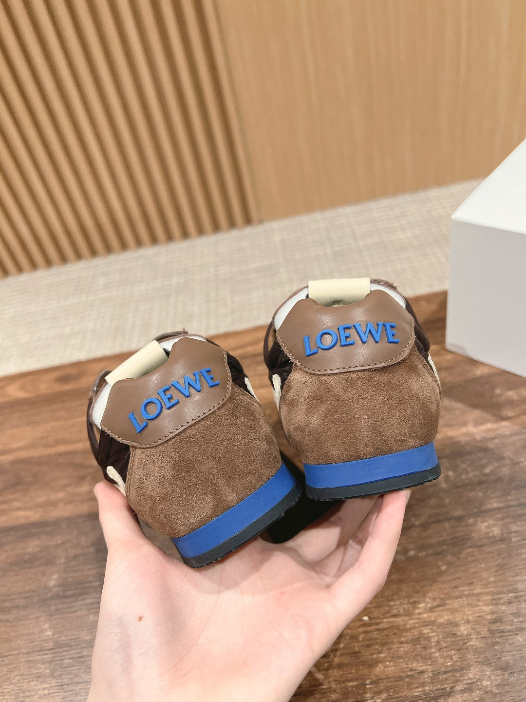 Loewe Ballet Runner 2.0 in nylon and calfskin 09