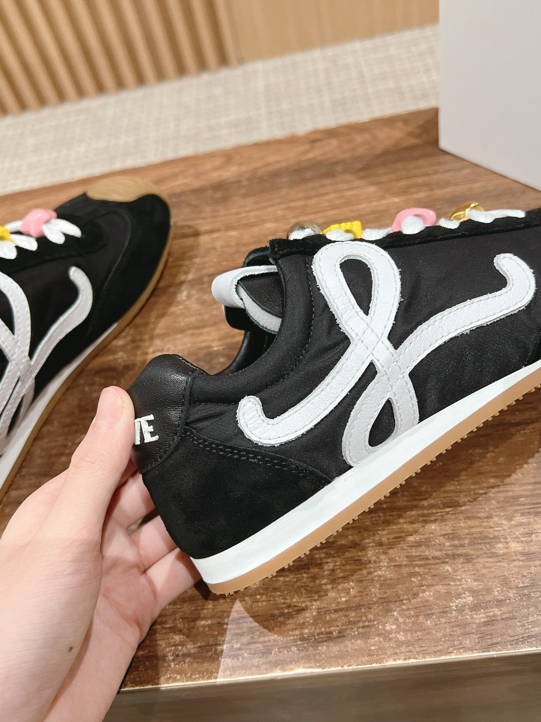 Loewe Ballet Runner 2.0 in nylon and calfskin 06