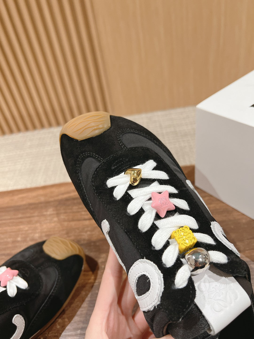 Loewe Ballet Runner 2.0 in nylon and calfskin 06