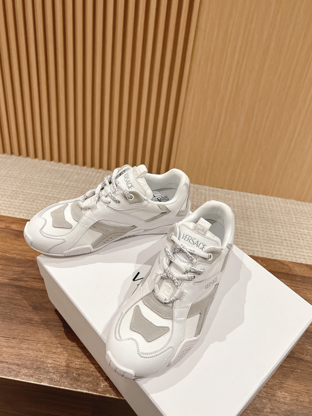Versace Galaxia Trainer Sneakers, White