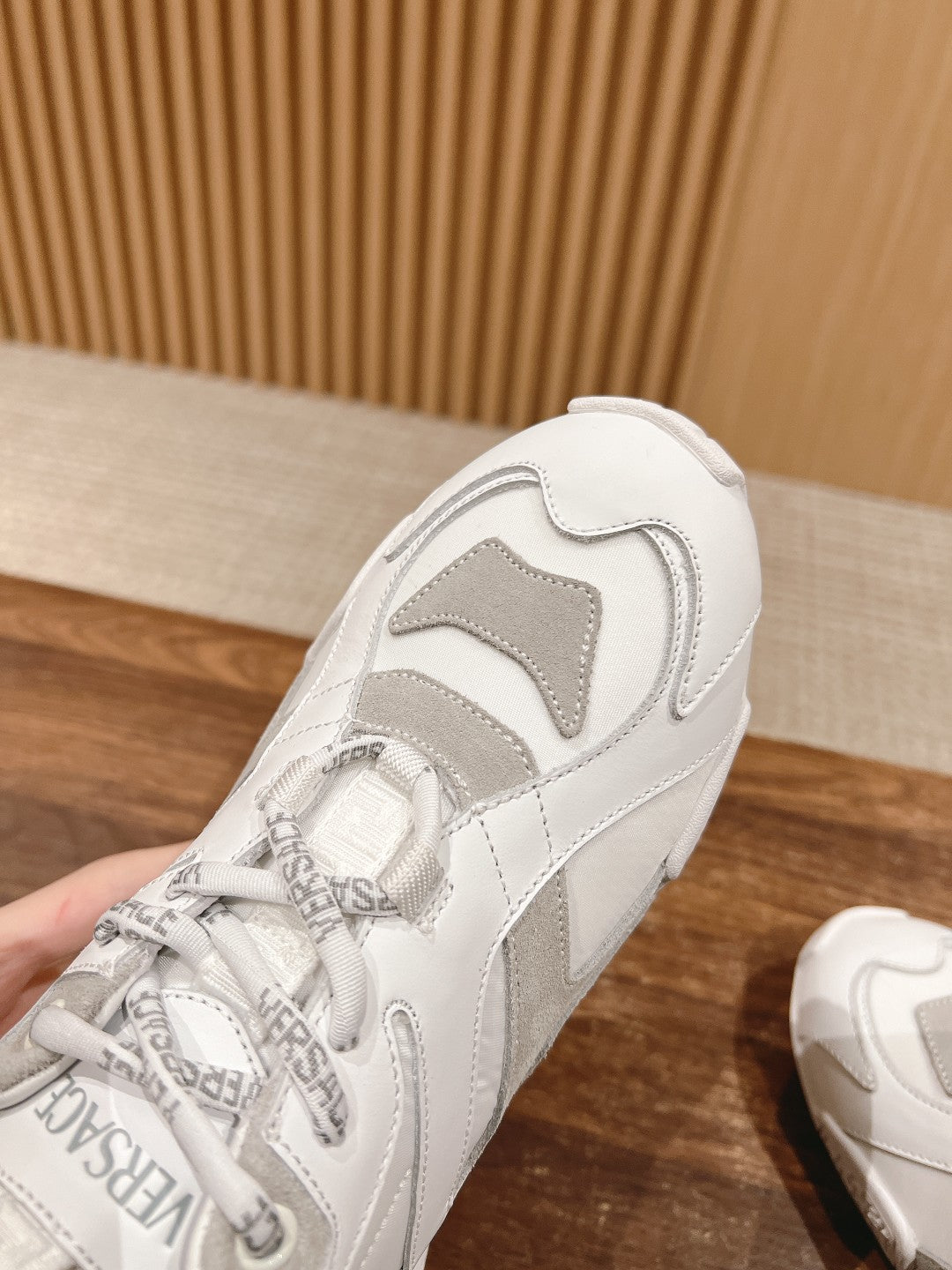 Versace Galaxia Trainer Sneakers, White