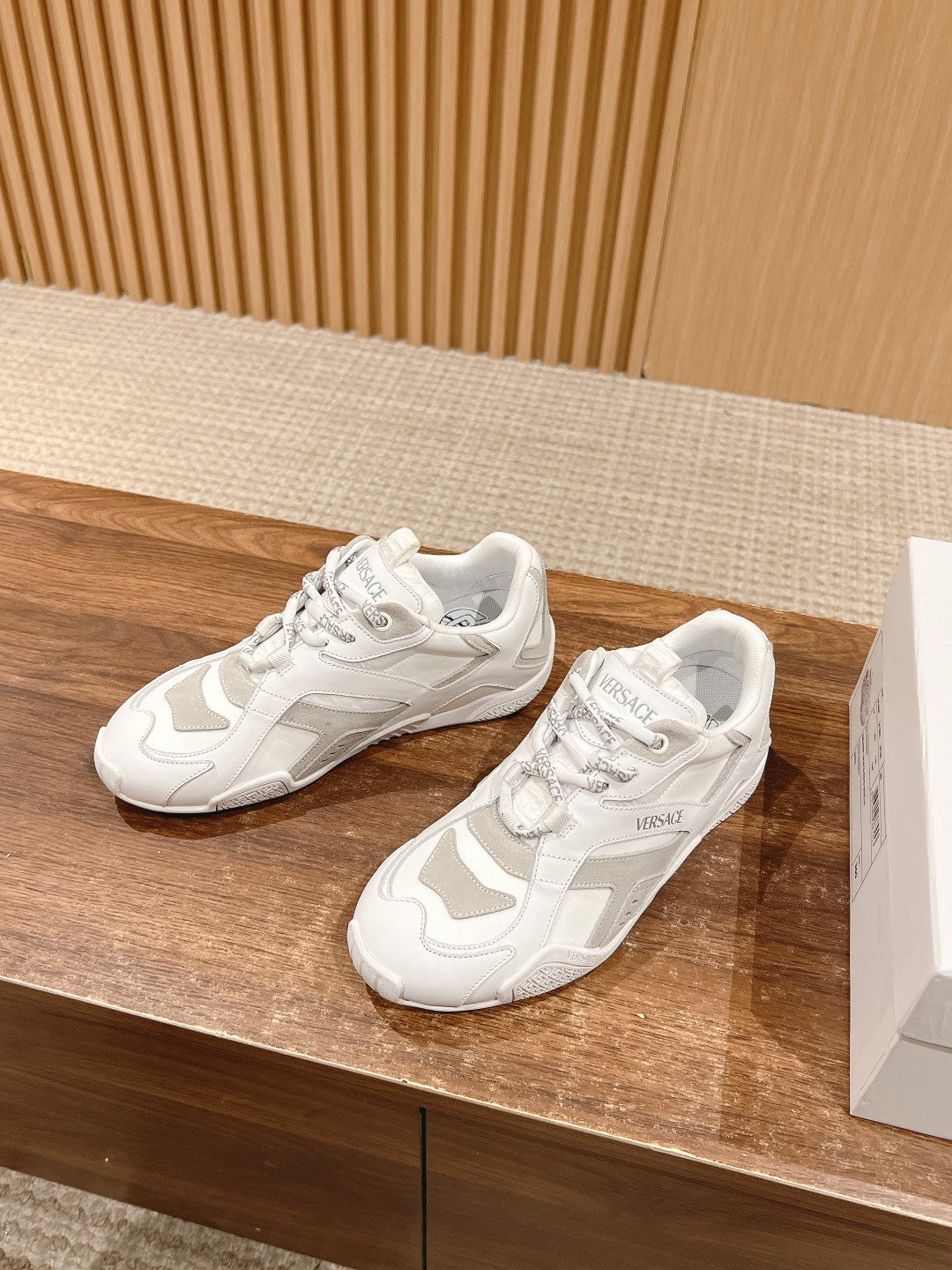 Versace Galaxia Trainer Sneakers, White