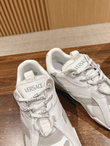 Versace Galaxia Trainer Sneakers, White