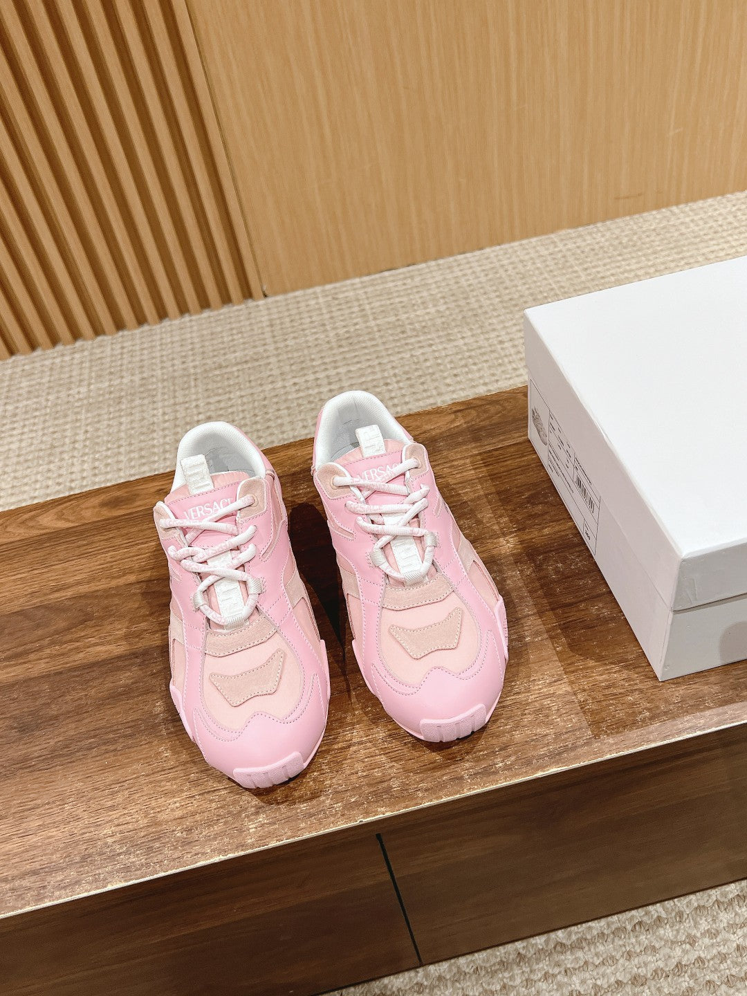 Versace Galaxia Trainer Sneakers, Pink