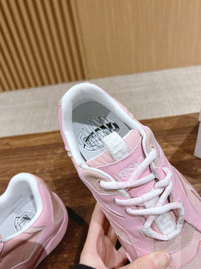 Versace Galaxia Trainer Sneakers, Pink