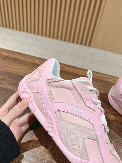 Versace Galaxia Trainer Sneakers, Pink