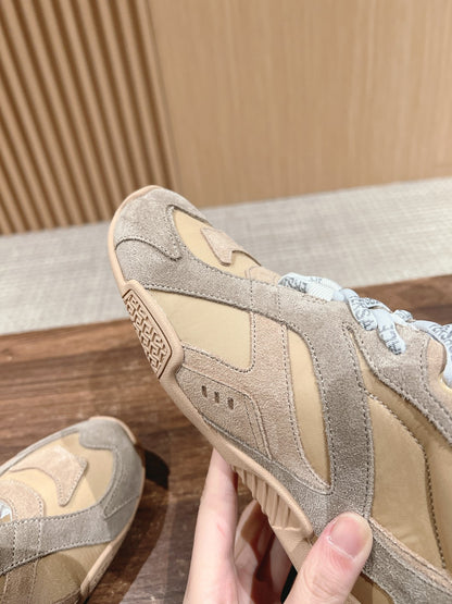 Versace Galaxia Trainer Sneakers, Beige