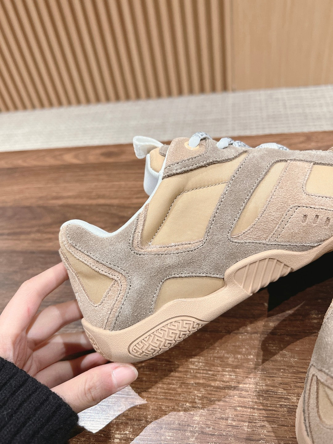 Versace Galaxia Trainer Sneakers, Beige