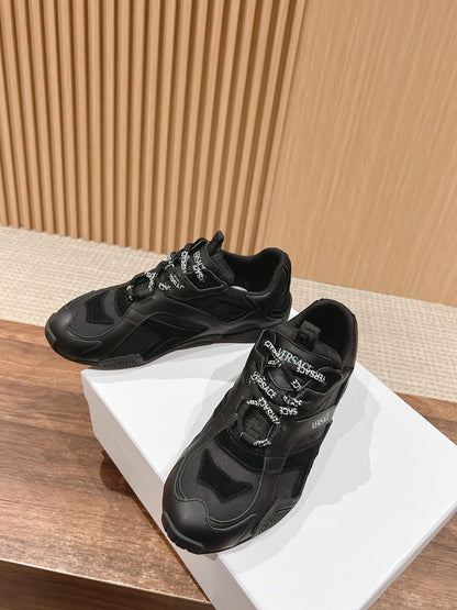 Versace Galaxia Trainer Sneakers, Black