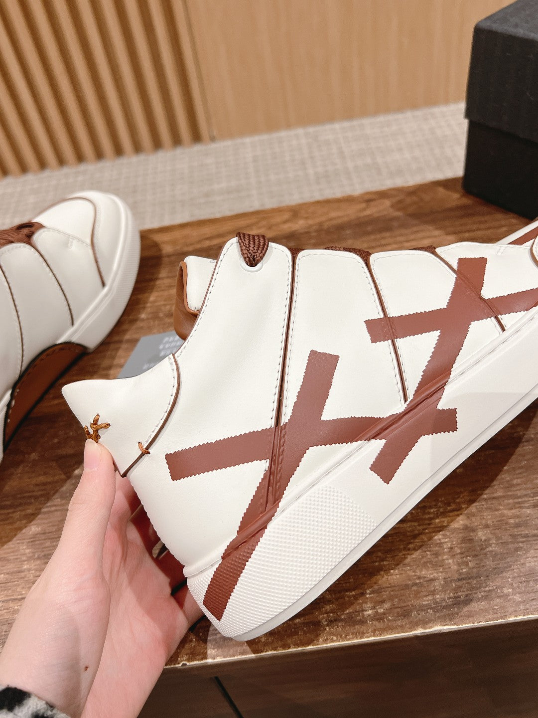 Ermenegildo Zegna TIZIANO XXX High-Top Lace-Up Sneakers, Brown Lace