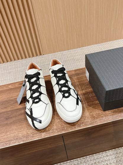 Ermenegildo Zegna TIZIANO XXX High-Top Lace-Up Sneakers, Black Lace