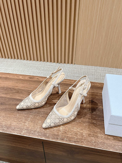 Dior 2025“Starry Galaxy” New Pumps Laceless, Beige