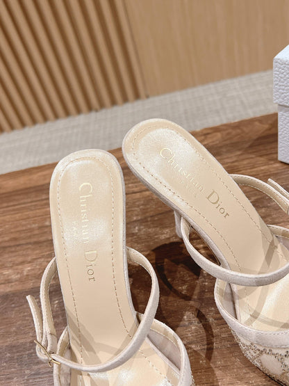 Dior 2025“Starry Galaxy” New Pumps, Beige