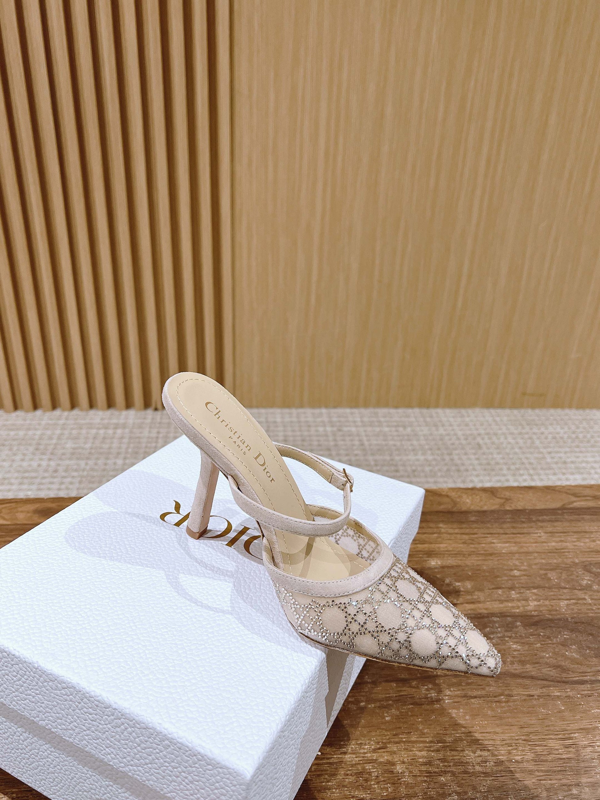 Dior 2025“Starry Galaxy” New Pumps, Beige