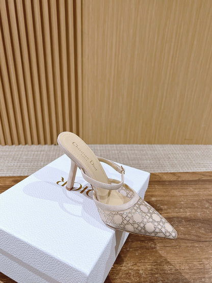 Dior 2025“Starry Galaxy” New Pumps, Beige