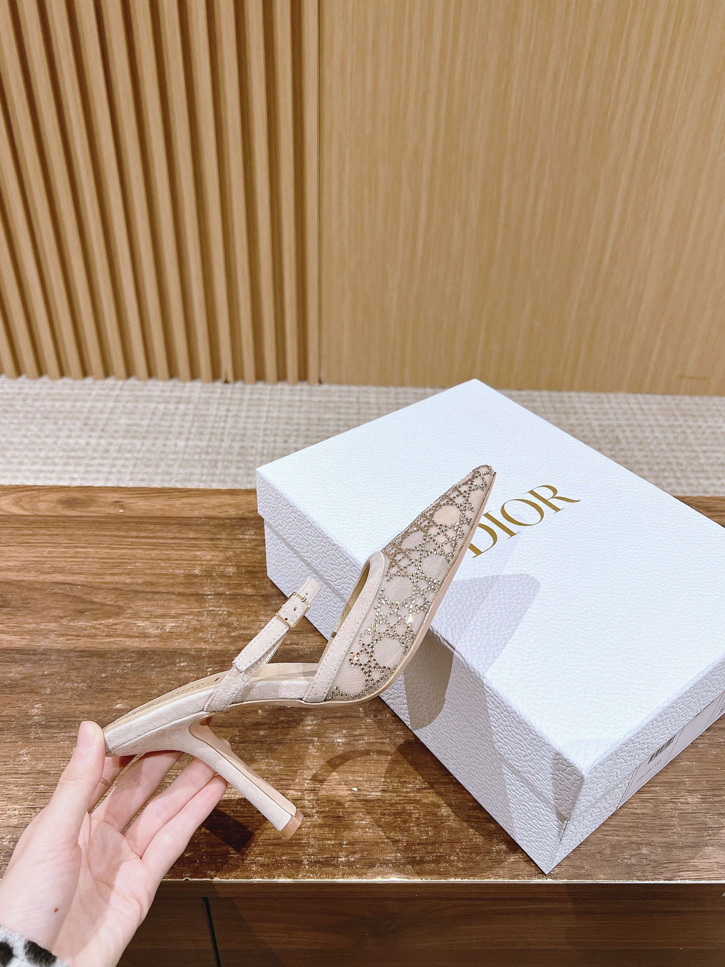 Dior 2025“Starry Galaxy” New Pumps, Beige