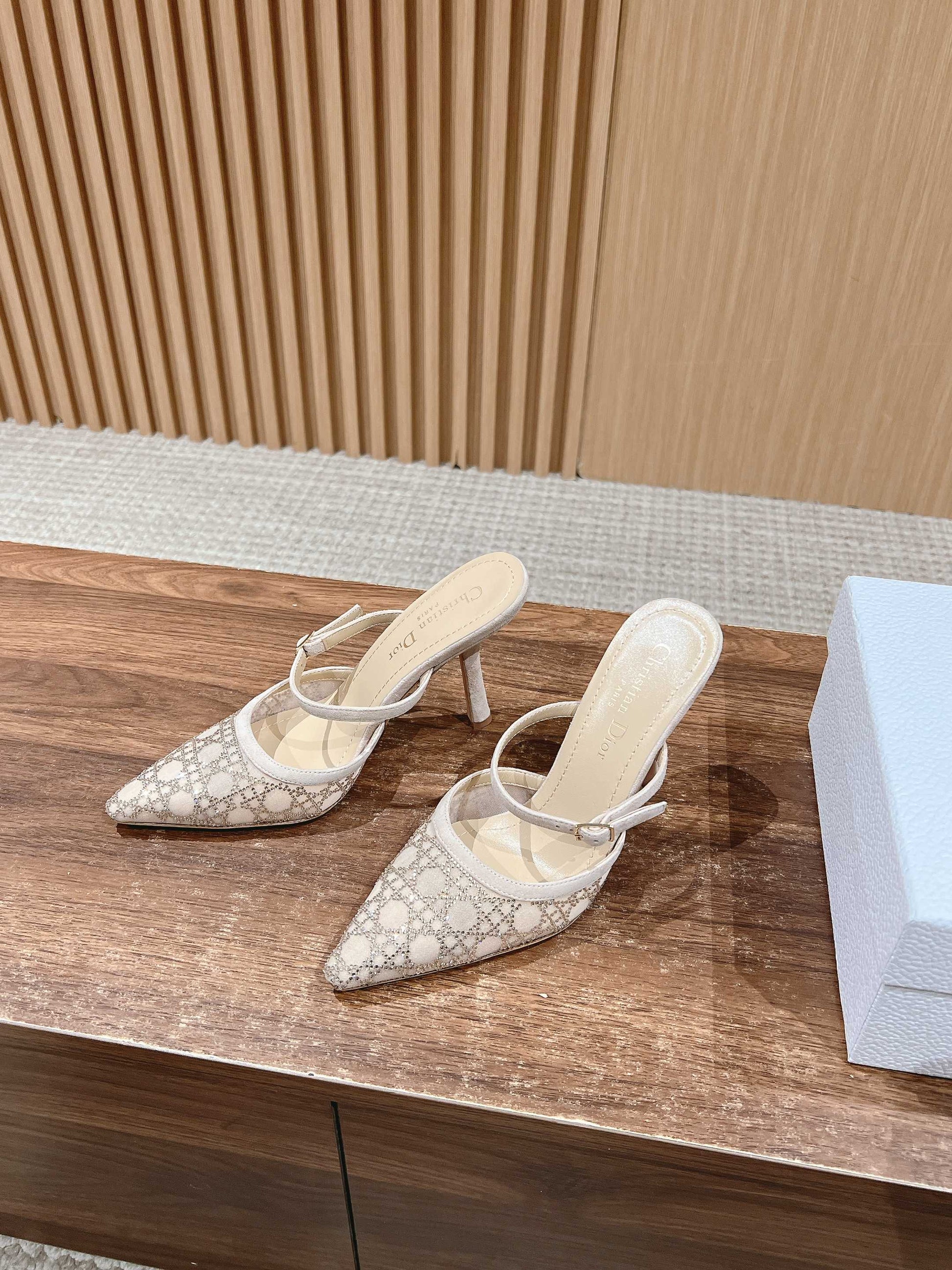 Dior 2025“Starry Galaxy” New Pumps, Beige