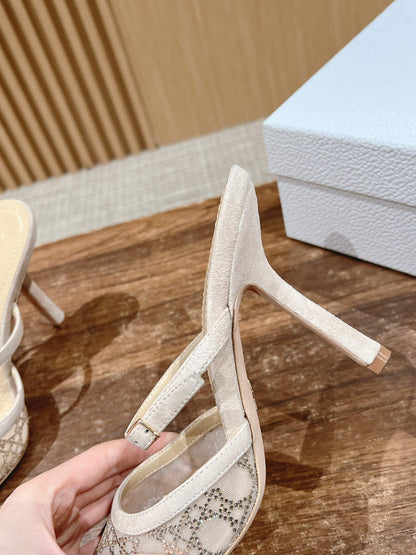 Dior 2025“Starry Galaxy” New Pumps, Beige