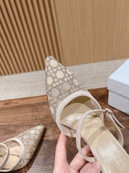 Dior 2025“Starry Galaxy” New Pumps, Beige