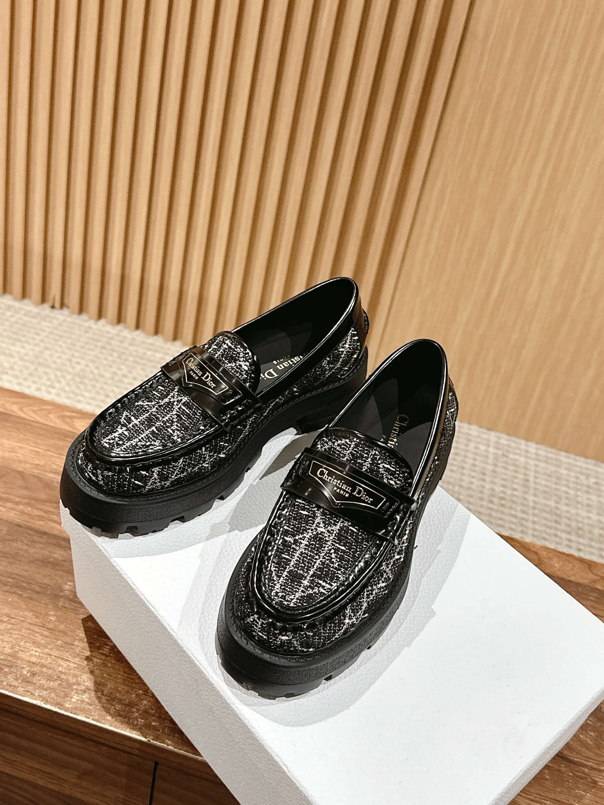 Dior Boy Thick-soled Loafers, Black