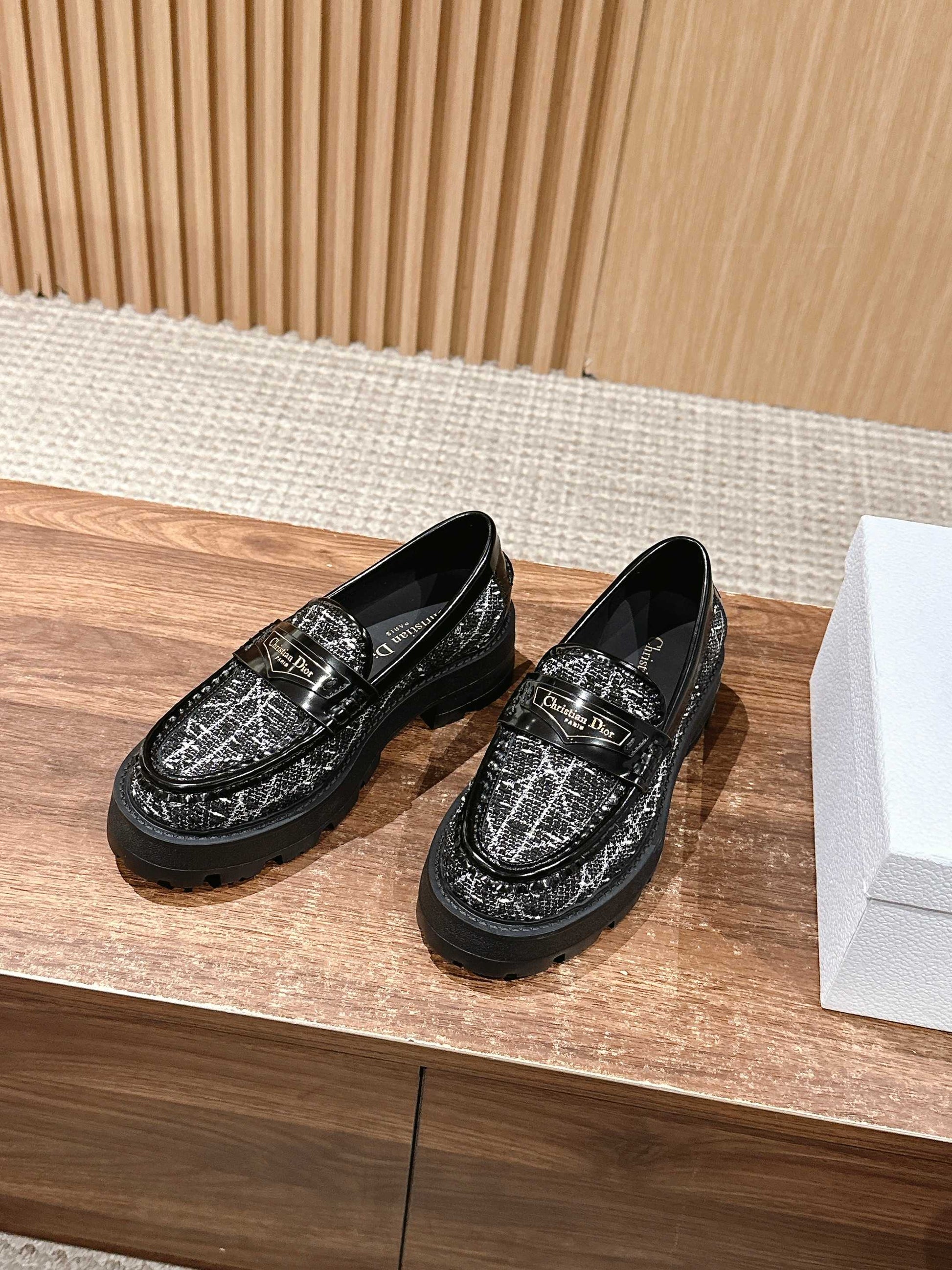 Dior Boy Thick-soled Loafers, Black