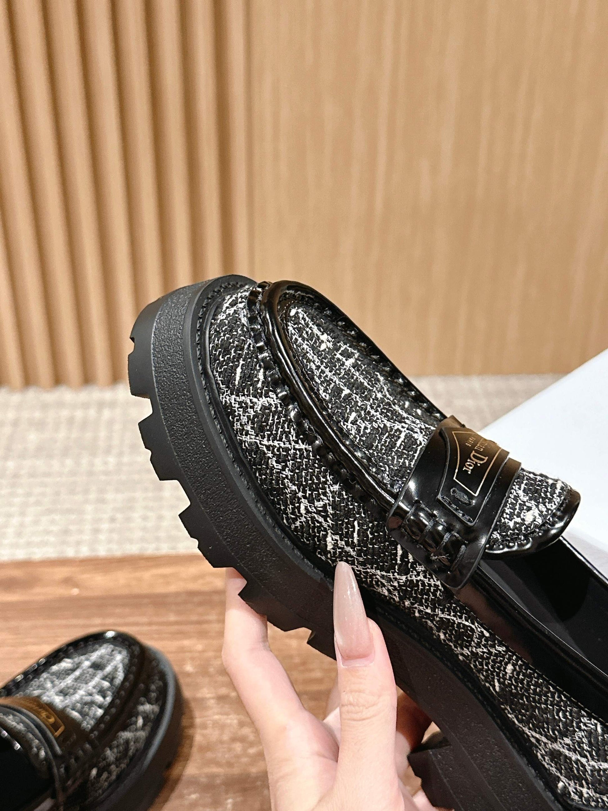 Dior Boy Thick-soled Loafers, Black