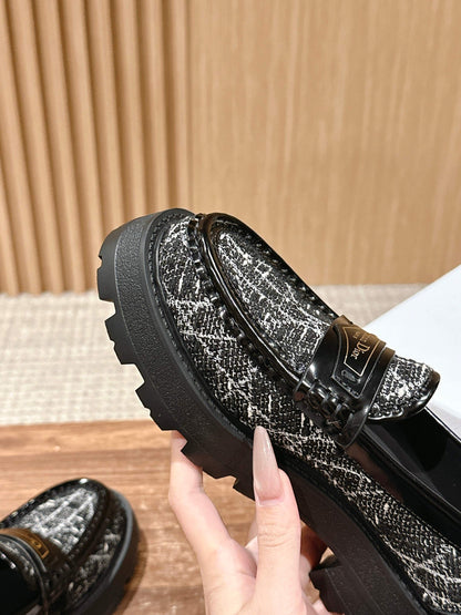 Dior Boy Thick-soled Loafers, Black