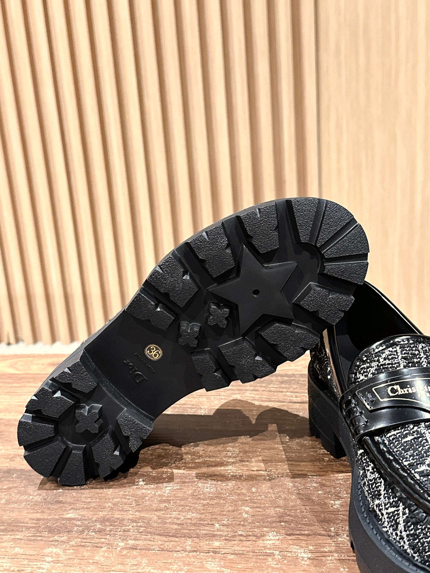 Dior Boy Thick-soled Loafers, Black