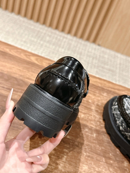 Dior Boy Thick-soled Loafers, Black