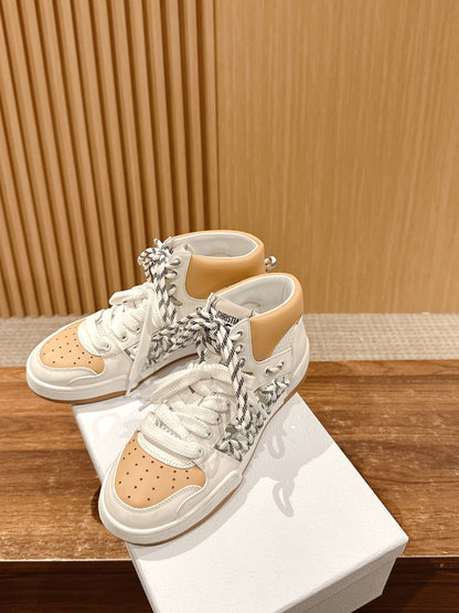 Dior First High-Top Sneaker, White