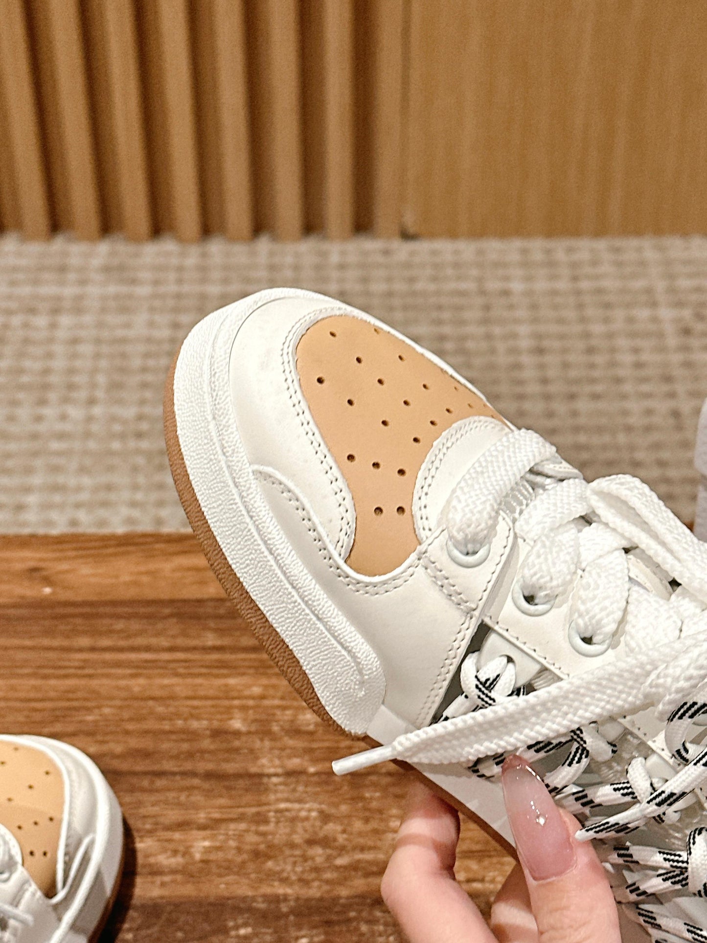 Dior First High-Top Sneaker, White