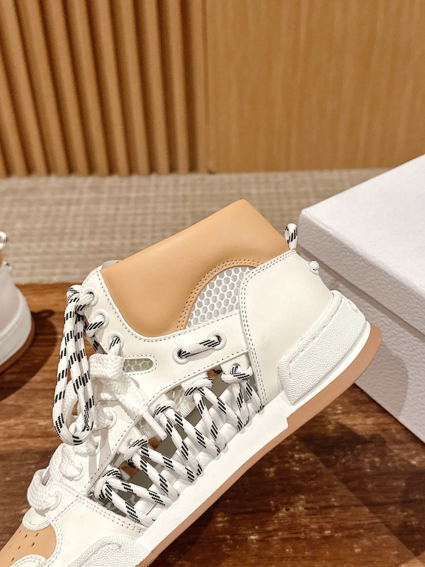 Dior First High-Top Sneaker, White