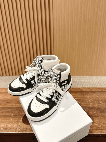 Dior First High-Top Sneaker, Panda