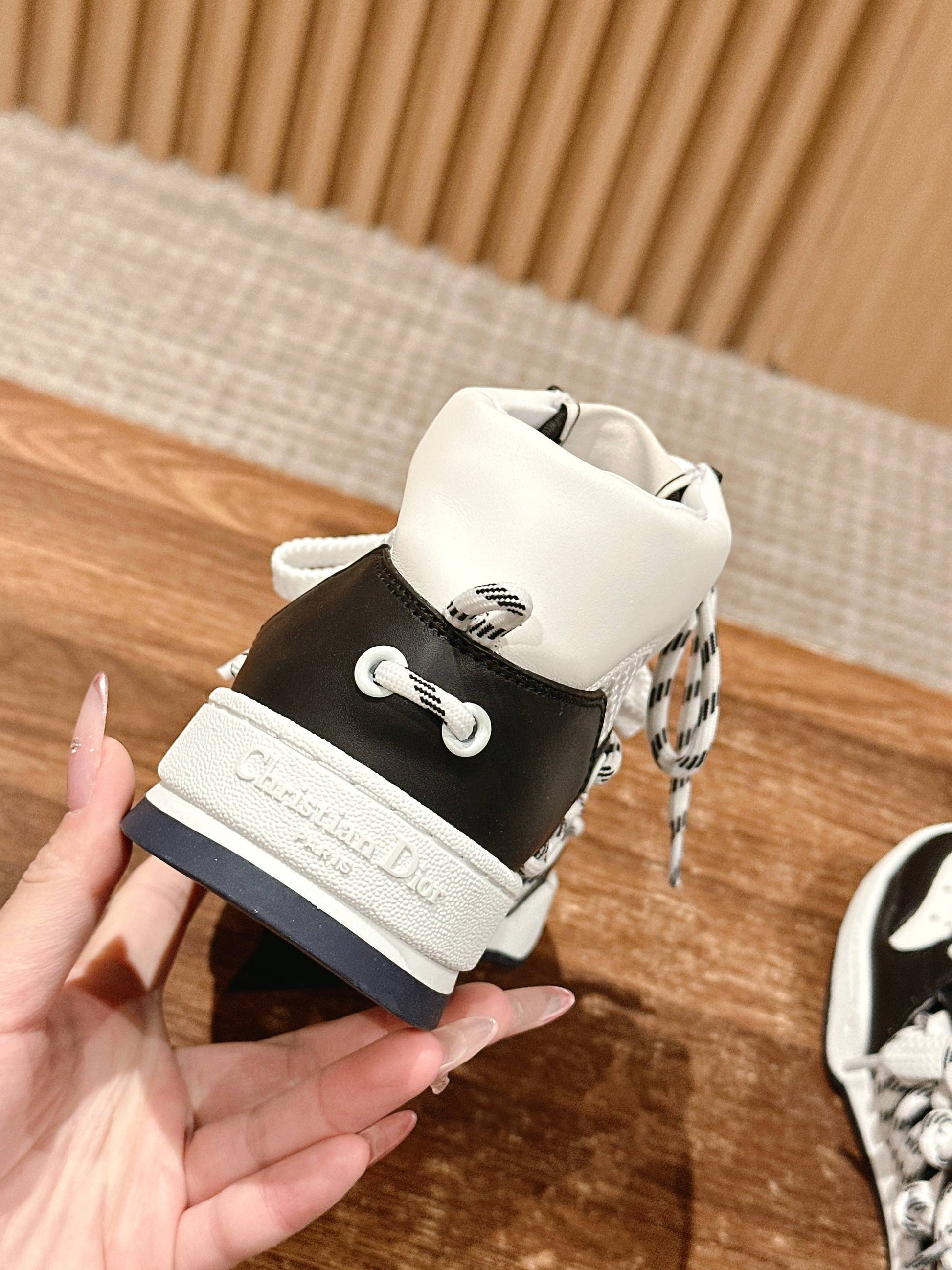 Dior First High-Top Sneaker, Panda