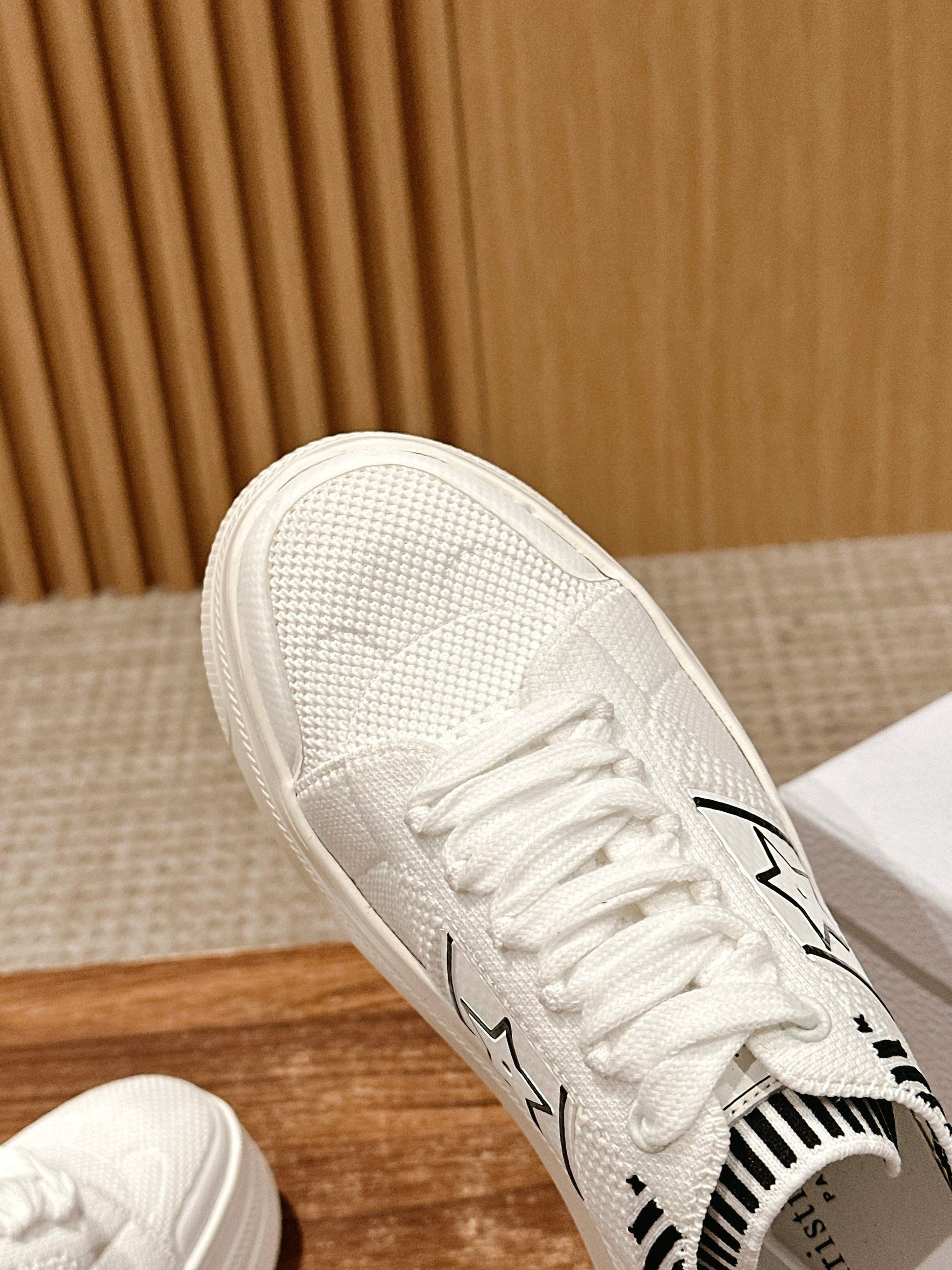 Dior First High-Top Sneaker, Orange