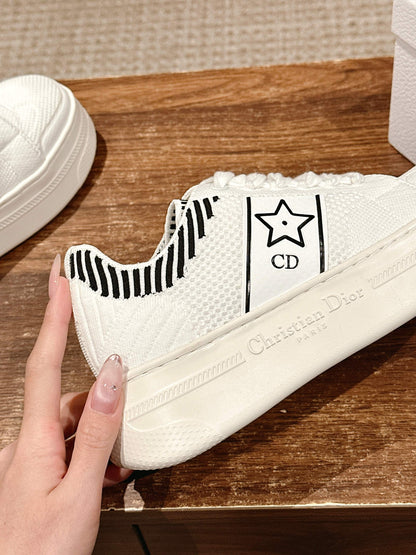 Dior First High-Top Sneaker, Orange