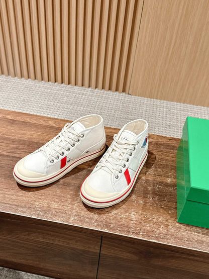 Bottega Veneta Retro Eliot Sneakers, Red