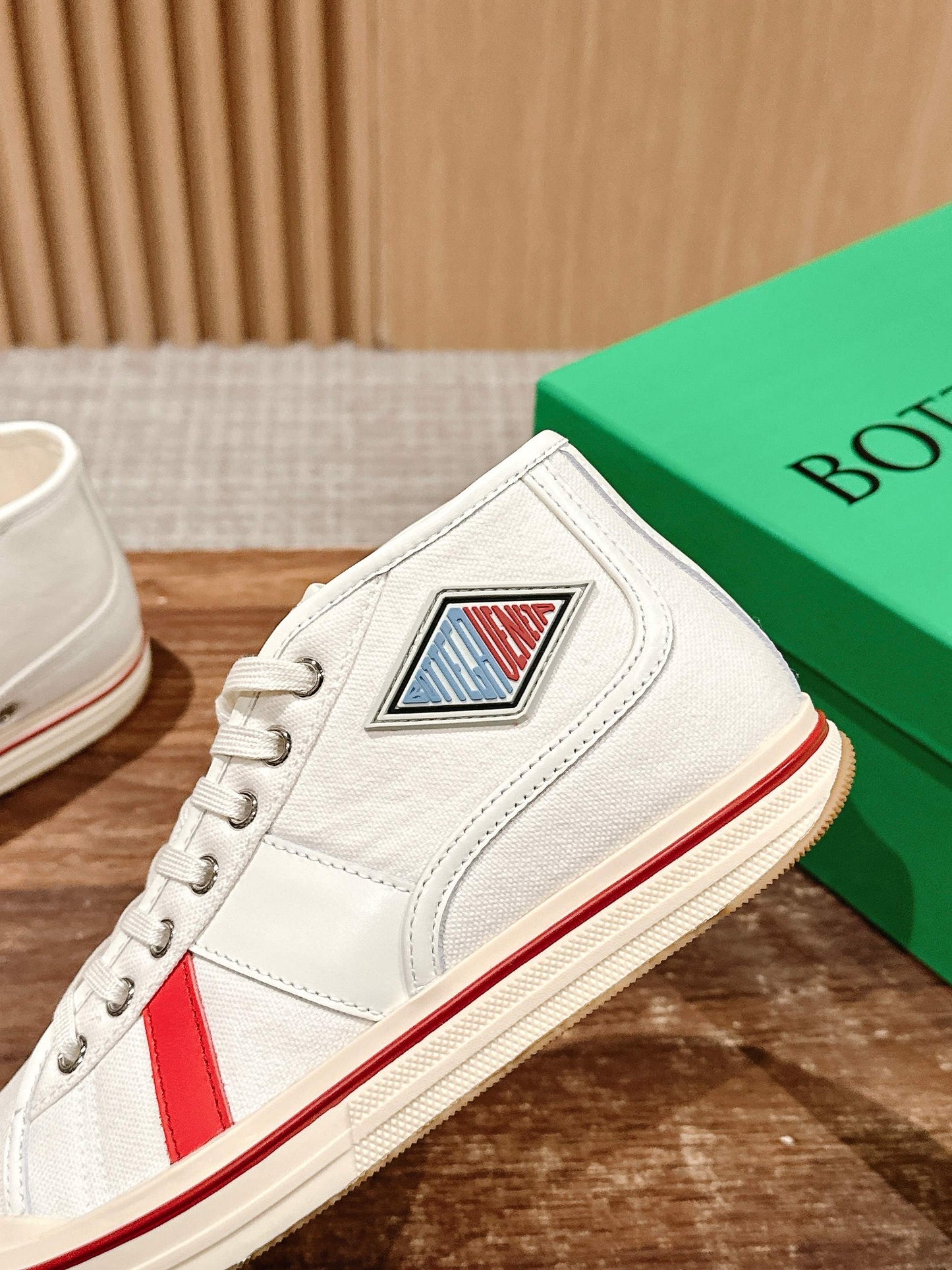 Bottega Veneta Retro Eliot Sneakers, Red