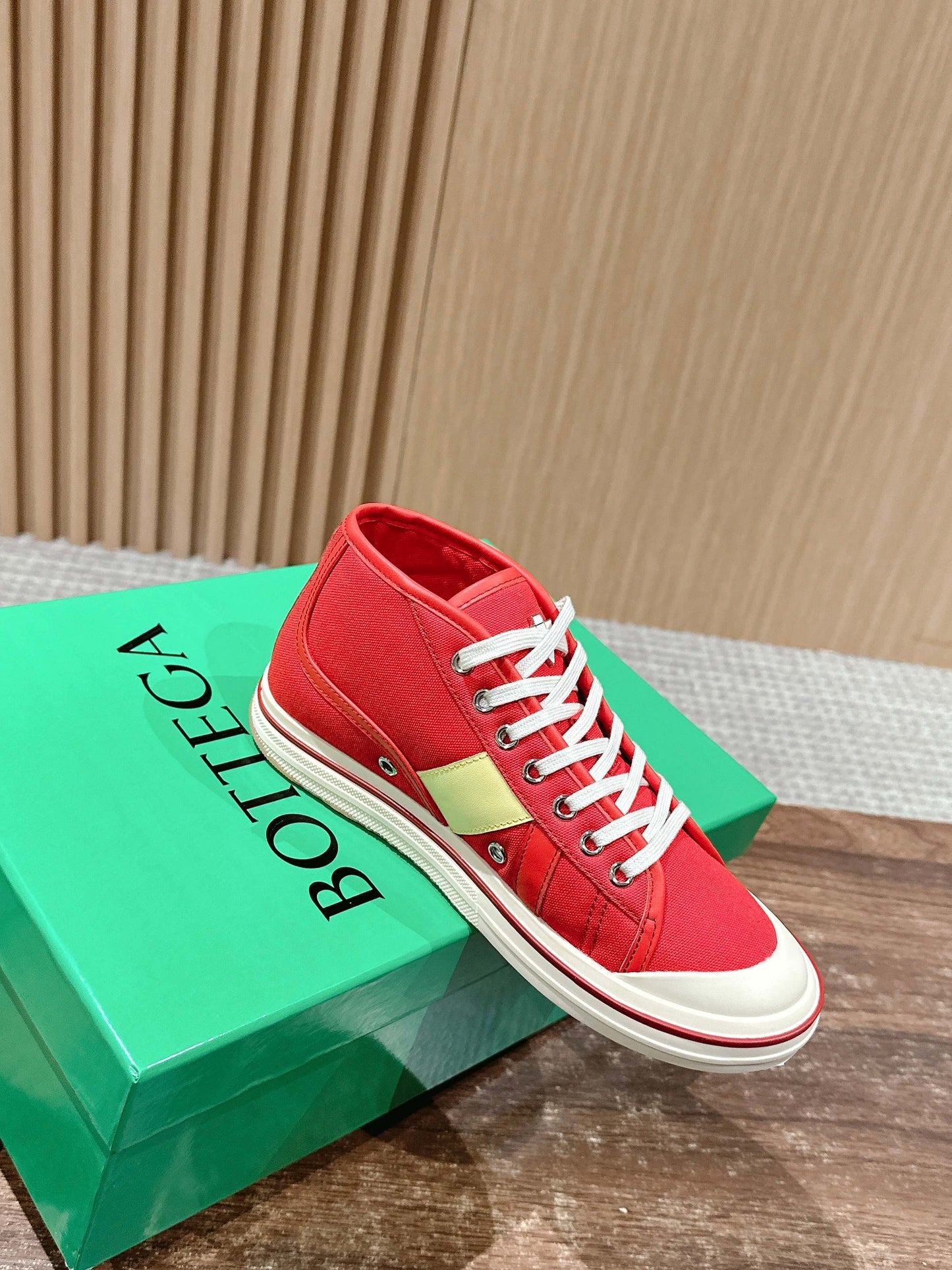 Bottega Veneta Retro Eliot Sneakers, Full Red