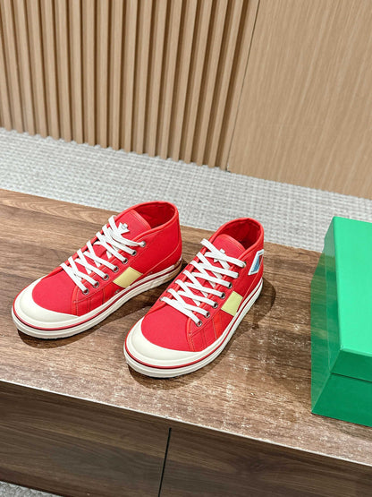 Bottega Veneta Retro Eliot Sneakers, Full Red